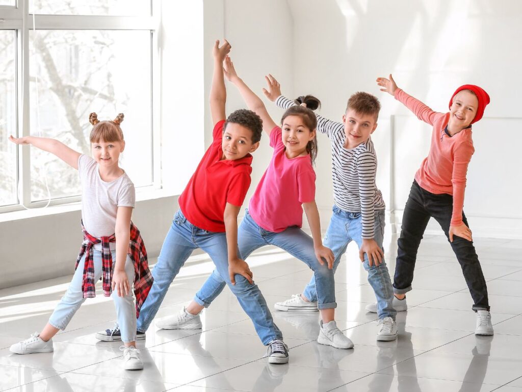 kids in dance studio