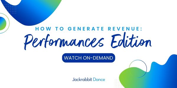 how to generate revenue at your dance studio webinar