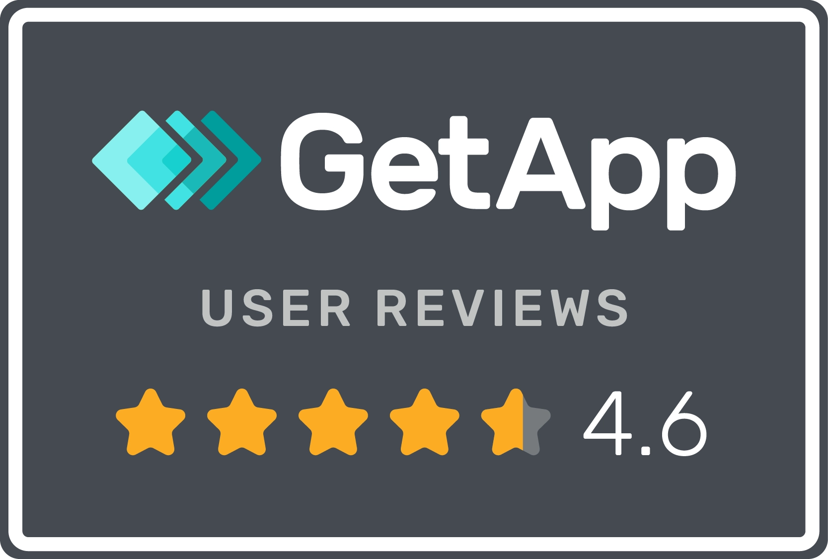 GetApp User Reviews badge logo